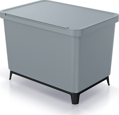 Kosh mbeturinash SYSTEMA, 23L 2x10L, plastik, gri e çelët