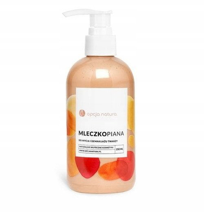 Qumësht pastrues fytyre Opcja Natura, me shkumë, 250ml