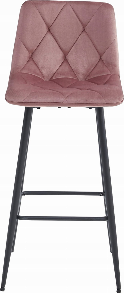 Stol bari me shpinore ergonomike, sedilje me shumë ngjyra, rozë e errët