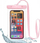 Futrollë universale e papërshkueshme nga uji Tech-Protect Universal Waterproof Case, deri 6.9", IPX8, rozë
