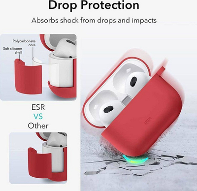 Kuti mbrojtëse ESR Bounce për AirPods 3, e kuqe