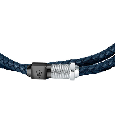 Byzylyk për meshkuj Maserati JM223AVE19, 41 cm, i kaltër/argjendtë