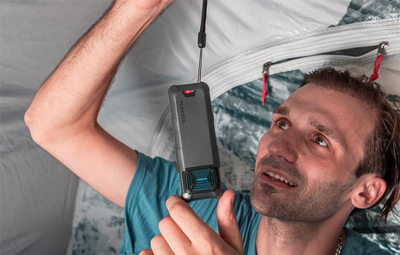 Largues mushkonjash wireless Flextail Max Repel S, 2 në 1 me powerbank, set 2 copë, gri e errët