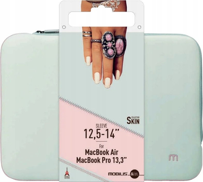 Mbulesë laptopi Mobilis 049005, 14\", neopren, gri me rozë
