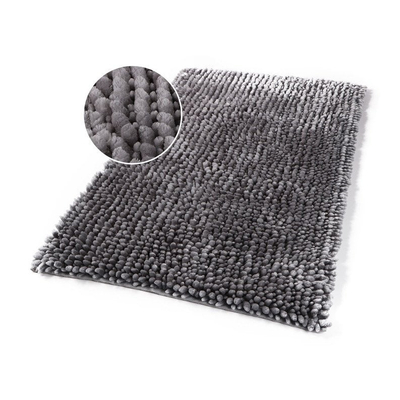 Тепих за бања Domoletti BATH MAT MA3488E, 50x80cm, материјал шенила, сребрена