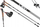 Bastunë Nordic Walking Leki Spin, alumini, 100130cm, të zinj