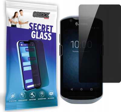Xham mbrojtës GrizzGlass Matte SecretGlass Zebra TC520K, efekt privatësie, për ekran telefoni, transparent