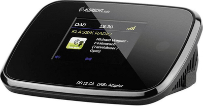 Adapter radioje Albrecht DR 52CA, DAB+, FM, i zi