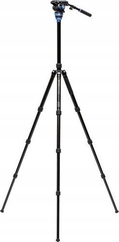 Tripod video Benro A3883, alumini, kolonë me nivelim, kokë S6PRO, i zi
