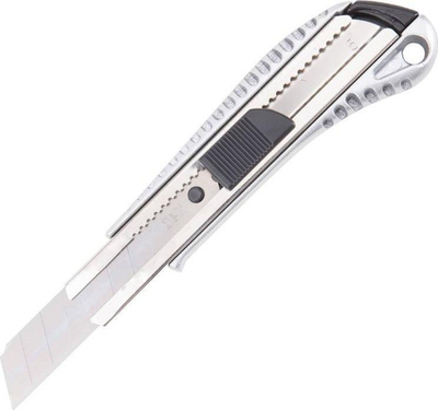 Thikë profesionale Deli Tools EDL4255, teh i segmentuar 18mm, metalike silver
