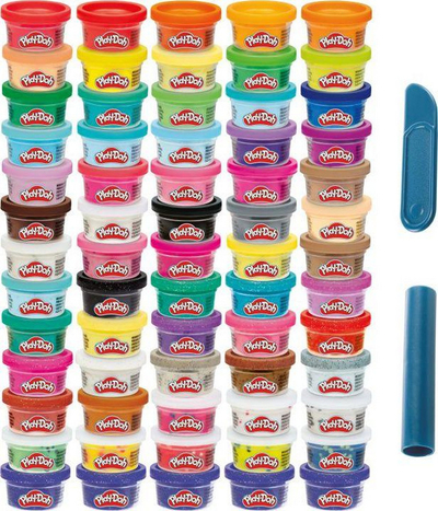 Play-Doh Ciastolina Tuby uzupełniające 65-pak Zestaw na 65 lecie (F1528)