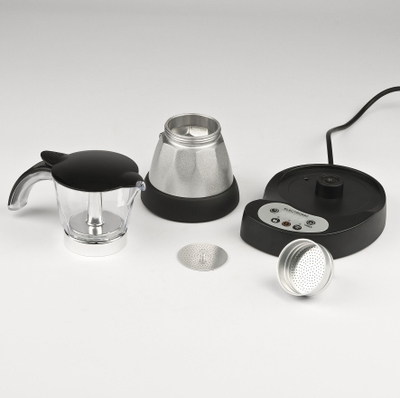 Aparat kafe Girmi MC2306, me kohëmatës, fikje automatike, i zi