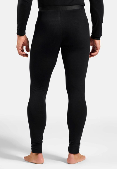 Leggings bazë Odlo Merino 160 Total Black, merino 160 g, i zi, M
