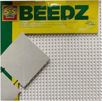 Set pegboard për rruza SES Creative, 2 tabla katrore, për kalamaj, e bardhë