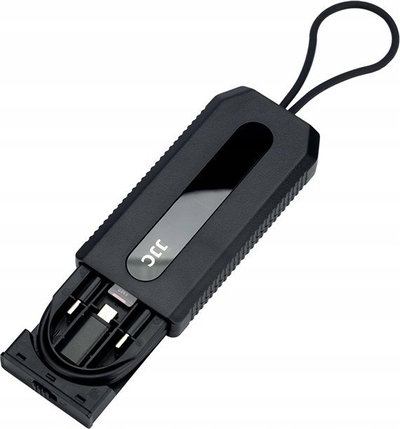 Kabllo USB C JJC MCK CS1BK, me adapterë Lightning Micro USB USB A, e zezë