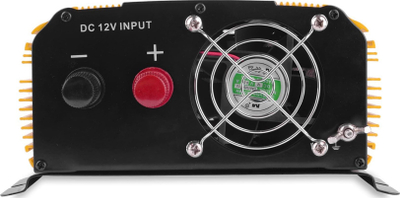 Invertor Volt Sinus Plus 12V 230V, 1000W 1500W, port USB, i verdhë
