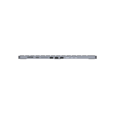 Tastierë Unitek 9 in 1 D1092A, hub i integruar, USB C PD, e zezë