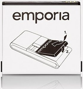 Bateri telefoni Emporia për FLIPbasic F210 F220, 1150mAh Li Ion, e zezë
