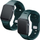 Rrip ore 3mk Silicone Watch Strap Evergreen për Apple Watch, 42 44 45 49 mm, silikon, jeshile