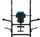 Stol multifunksional REBEL ACTIVE, i rregullueshëm, me preacher bench, i zi