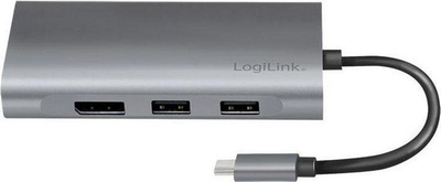 Docking station LogiLink UA0382, USB C, 4K, gri