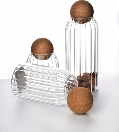 Enë qelqi për kuzhinë Allesken Modern Kitchen, 400ml, borosilikat, transparente
