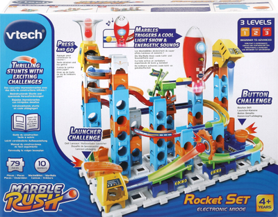 Set ndërtimi VTech Marble Rush Rocket Set M100 E, lojë me mermerë, për fëmijë 4+