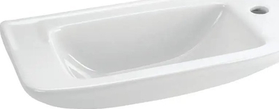 Лавабо Ideal Standard Ulysse W409601, 60x46 cm, дупка за батерија во средина, бело