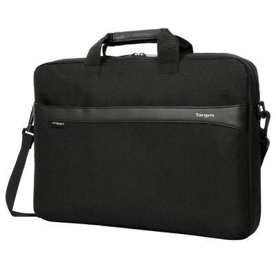 Çantë laptopi Targus GeoLite EcoSmart Slim Brief, 17.3", me rrip shpatulle, e zezë