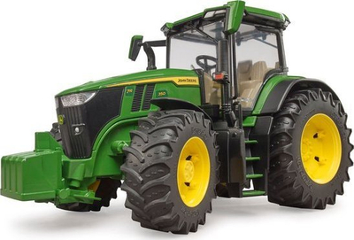 Lodër traktor Bruder John Deere 7R 350, shkalla 1:16, plastikë, jeshil