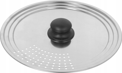Kapak universal BRUNBESTE BB-3465, çelik inox, 22-26 cm, argjend
