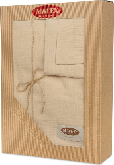 Set jorgani Matex Cotton Muslin Bedding, 160x200 cm, pambuk 100%, bezhë