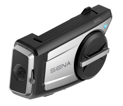 Interkom motori Sena 50C, kamera 4K, Mesh 2.0, i zi me argjend