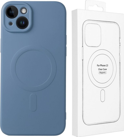 Kapotë silikoni MagSafe për iPhone 13 Mini, mbrojtëse, mat, e zezë