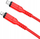 Kabllo karikimi Hoco X59 Victory, USB‑C në Lightning, PD 20W, 1m, e kuqe