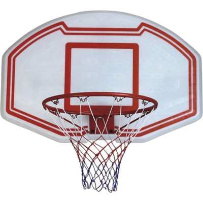 Kosh basketbolli Enero Backboard, 90x60cm, rreth 43cm, i bardhë me të kuqe