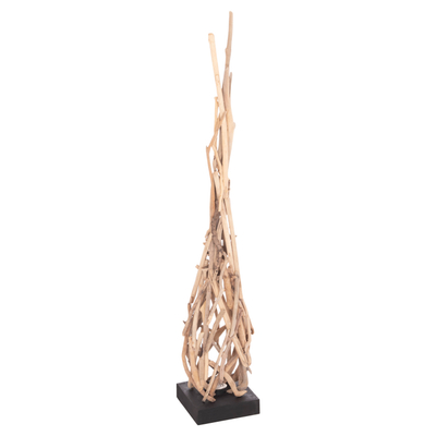 Lampë dyshemeje dekorative Flamer HM4439, dru driftwood, 179cm, ngjyrë natyrale