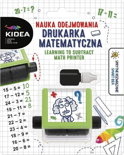 Stampë mësimore Kidea Learning Subtraction, për zbritje, jeshile