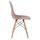 Karrige ngrënie TWIST HM8460.55, set 2 copë, polipropilen, dru ahu, cappuccino
