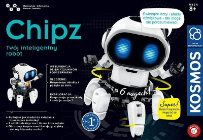 Lodra robot ndërtimi Kosmos Chipz, mbi 100 pjesë, inteligjent, i bardhë