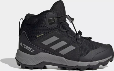 Këpucë trekking për kalamaj Adidas Terrex Mid GTX K Jr IF7522, Gore Tex, taban Continental, të zeza