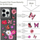 Mbrojtëse telefoni Pinifit Set Case Pinit Dynamic, për iPhone 14 Plus 6.7" dhe iPhone 15 Plus 6.7", model Flower Butterfly, e zezë
