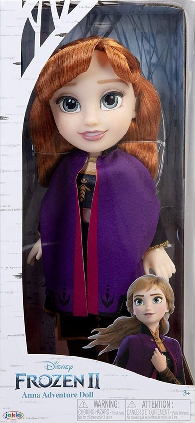 Kukull Disney Frozen 2 Anna Adventure, 35cm, me mantel udhëtimi, shumëngjyrëshe