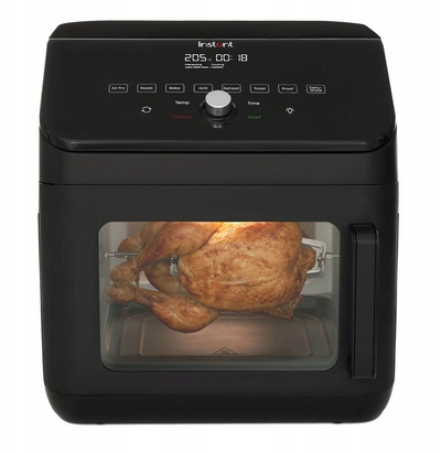 Furrë me ajër të nxehtë Instant Pot Vortex Plus Oven, 13L, multifunksionale, e zezë