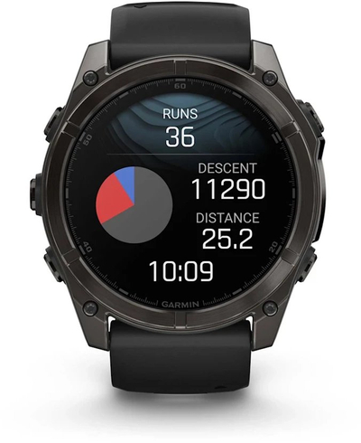 Ora inteligjente Garmin Fenix 8 AMOLED Sapphire Edition, 51mm, GPS, gri