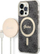 Set aksesorësh Guess GUBPP13LH4EACSK për iPhone 13 Pro, kapak i fortë MagSafe edhe karikues wireless, i zi