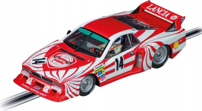 Makine gare slot Carrera DIGITAL 132 Lancia Beta Montecarlo Nr.14, shkallë 1:32, me drita, e kuqe e bardhë