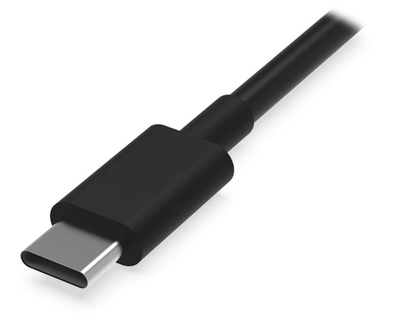 Kabllo Krux, USB A / USB C, 1.2 m, e zezë