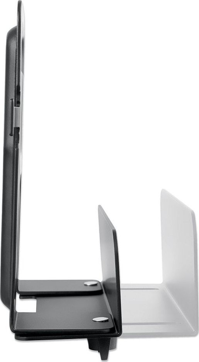 Mbajtëse muri Manhattan 462075 Computer Mount për mini PC dhe media box, metal, e zezë
