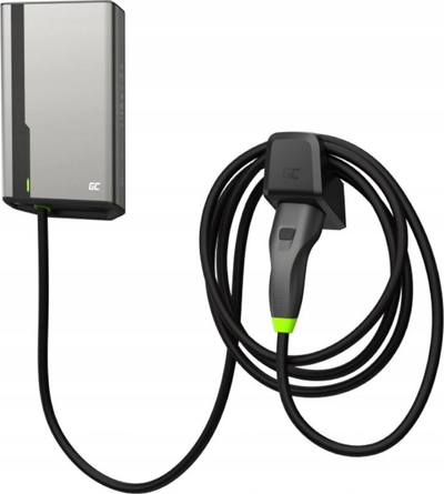Wallbox karikues Green Cell EVGC021A2275, 22kW, kabllo Type 2 7.5m, i zi